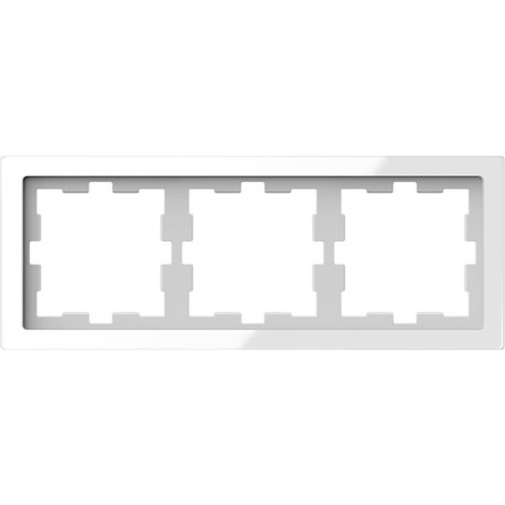 Cadre de finition verre D-Life MTN4030-6520 blanc 3 postes