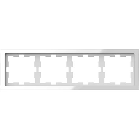 Cadre de finition verre D-Life MTN4040-6520 blanc 4 postes