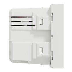 Chargeur USB double 5Vcc 2,4A type A+C Unica NU301818 Blanc 2 modules mécanisme seul