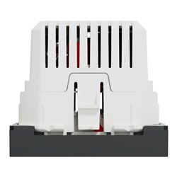 Chargeur USB double 5Vcc 2,4A type A+C Unica NU301854 anthracite 2 modules mécansime seul