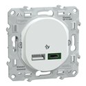 Chargeur USB type A 7,5W +C 45W Forte puissance type C Ovalis S320403 Blanc 