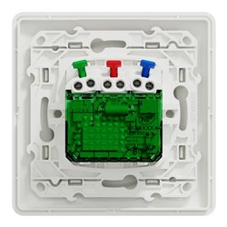 Combi prise 2P+T 16A affleurante+chargeur USB-C 10,5W connex. Auto. Ovalis S320089 blanc 
