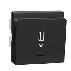 Commande à carte électronique Unica NU354054 anthracite 2 modules mécansime seul