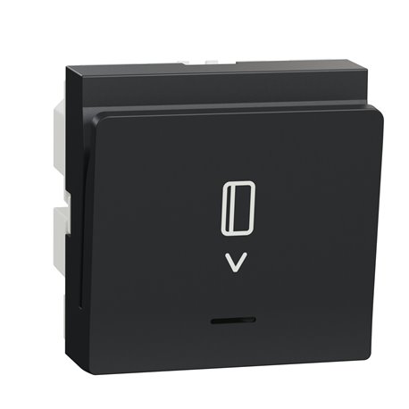 Commande à carte électronique Unica NU354054 anthracite 2 modules mécansime seul