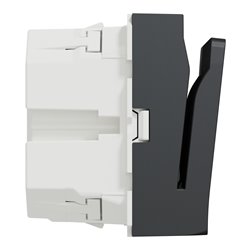 Commande à carte électronique Unica NU354054 anthracite 2 modules mécansime seul