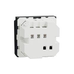 Commande à carte électronique Unica NU354054 anthracite 2 modules mécansime seul