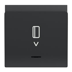 Commande à carte électronique Unica NU354054 anthracite 2 modules mécansime seul