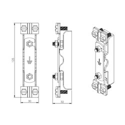 Barrette de coupure de terre Basse 