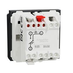 Commande à carte NO/NF 10A Unica NU328354 anthracite 2 modules mécansime seul