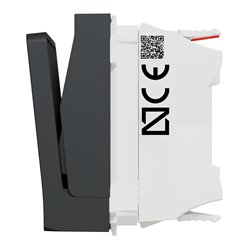Commande à carte NO/NF 10A Unica NU328354 anthracite 2 modules mécansime seul