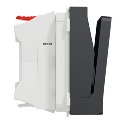 Commande à carte NO/NF 10A Unica NU328354 anthracite 2 modules mécansime seul