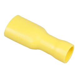 Lot de 50 Cosses femelles isolées 6,35x0,5 mm 4,0 à 6,0 mm²