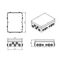 Boîte de dérivation étanche Anti-UV 360x270x125 mm 22 entrées