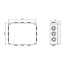 Boîte de dérivation étanche Anti-UV 240x190x90 mm 12 entrées