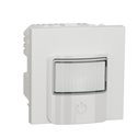 Détecteur de mouvements + poussoir 230V 10A Unica NU352518 Blanc mécanisme seul