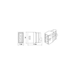 Lot de 2500 Connexions rapides Gros conditonnement 3 entrées