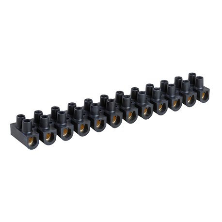 Lot de 10 Barrettes de connexion À plot en laiton noire 25 mm²
