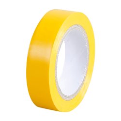 Lot de 10 Rubans isolants Jaunes L10 m l15 mm