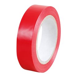 Lot de 10 Rubans isolants Rouges L10 m l15 mm