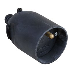 Lot de 10 Prolongateurs 16A 2P+T plastique à coiffe Noir