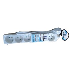 Bloc multiprise 3G1 mm² 6 prises 2P+T 16A sans interrupteur L1m
