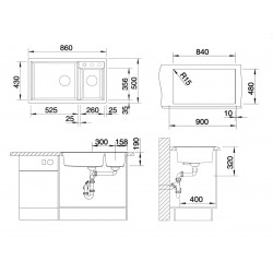 Evier Metra 9 Blanc 513269
