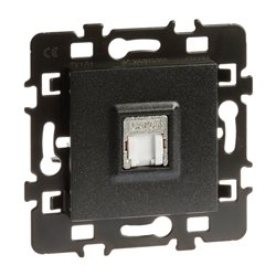 Lot de 10 Prises RJ45 Grade 3 TV Cat6A Anthracite