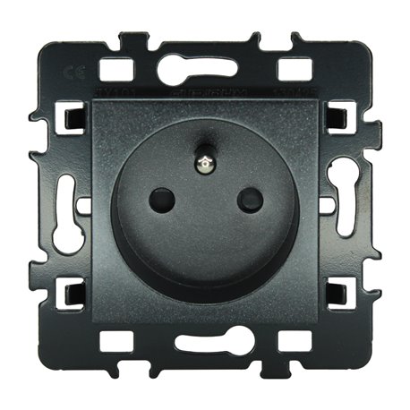 Lot de 10 prises 16A Courant fort 2P+T Anthracite Lot de 10 prises 16A Courant fort 2P+T Anthracite