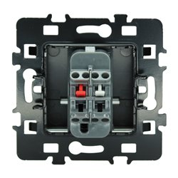 Lot de 10 Commandes Poussoir à fermeture avec porte-étiquette sans voyant Anthracite