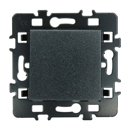 Lot de 10 Commandes Poussoir à fermeture sans voyant Anthracite Lot de 10 Commandes Poussoir à fermeture sans voyant Anthracite