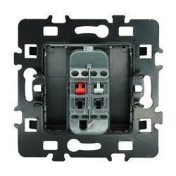 Lot de 10 Commandes Poussoir à fermeture sans voyant Anthracite