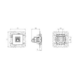 Lot de 10 prises RJ45 FTP Cat6 Grade1 Blanc