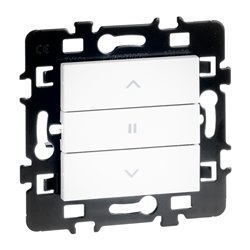Commande de volet roulant Double poussoir Blanc
