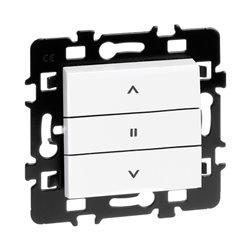Commande de volet roulant Interrupteur 3 positions Blanc