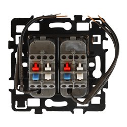 Lot de 10 Commandes Combiné va et vient avec voyant Blanc