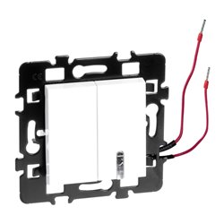 Lot de 10 Commandes Combiné va et vient avec et sans voyant Blanc