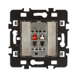 Lot de 10 Commandes Poussoir à fermeture sans voyant Blanc