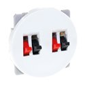 Prise haut-parleur Double Blanc