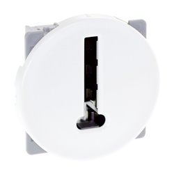 Prise Téléphone en T 8 contact Blanc