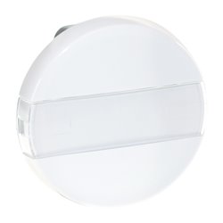 Commande Poussoir à fermeture avec porte-étiquette sans voyant Blanc
