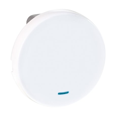 Commande Poussoir à fermeture avec voyant Blanc Commande Poussoir à fermeture avec voyant Blanc