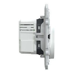 Double chargeur USB A+C 12W Ovalis S320401 Blanc 