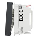 Double va-et-vient 10A connexion rapide Unica NU321354 anthracite 2 modules mécansime seul