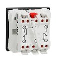 Double va-et-vient 10A connexion rapide Unica NU321354 anthracite 2 modules mécansime seul