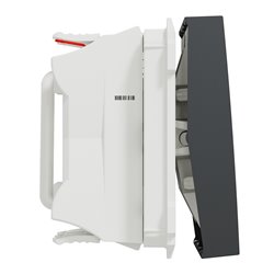 Double va-et-vient 10A connexion rapide Unica NU321354 anthracite 2 modules mécansime seul