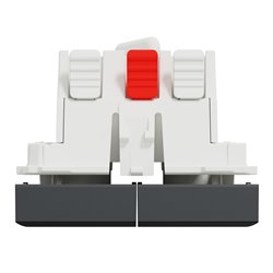 Double va-et-vient 10A connexion rapide Unica NU321354 anthracite 2 modules mécansime seul