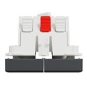 Double va-et-vient 10A connexion rapide Unica NU321354 anthracite 2 modules mécansime seul