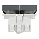 Double va-et-vient 10A connexion rapide Unica NU321354 anthracite 2 modules mécansime seul
