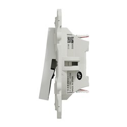 Double va-et-vient 10A Odace S520214 Blanc 