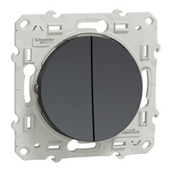Double va-et-vient Odace S540214 Anthracite 